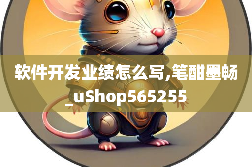 软件开发业绩怎么写,笔酣墨畅_uShop565255