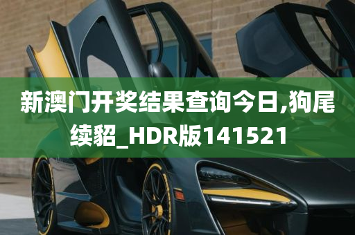 新澳门开奖结果查询今日,狗尾续貂_HDR版141521