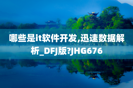 哪些是it软件开发,迅速数据解析_DFJ版?JHG676