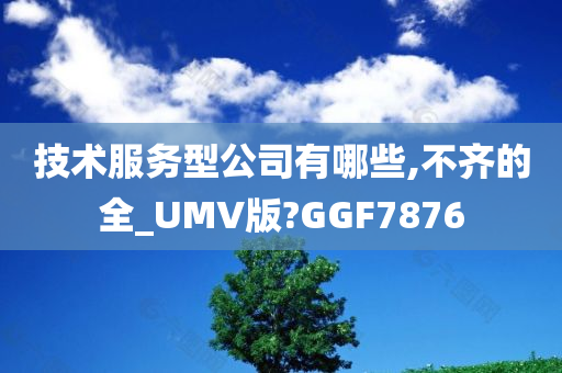 技术服务型公司有哪些,不齐的全_UMV版?GGF7876