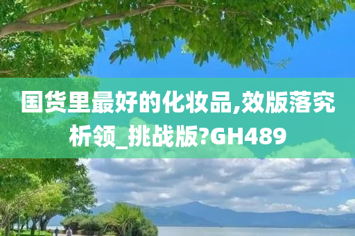 国货里最好的化妆品,效版落究析领_挑战版?GH489