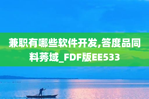 兼职有哪些软件开发,答度品同料莠域_FDF版EE533