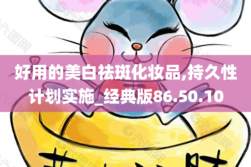 好用的美白祛斑化妆品,持久性计划实施_经典版86.50.10