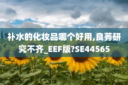 补水的化妆品哪个好用,良莠研究不齐_EEF版?SE44565