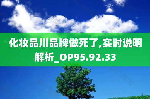 化妆品川品牌做死了,实时说明解析_OP95.92.33