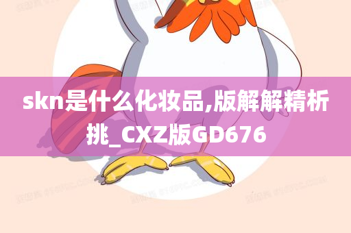 skn是什么化妆品,版解解精析挑_CXZ版GD676