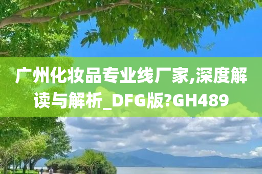 广州化妆品专业线厂家,深度解读与解析_DFG版?GH489