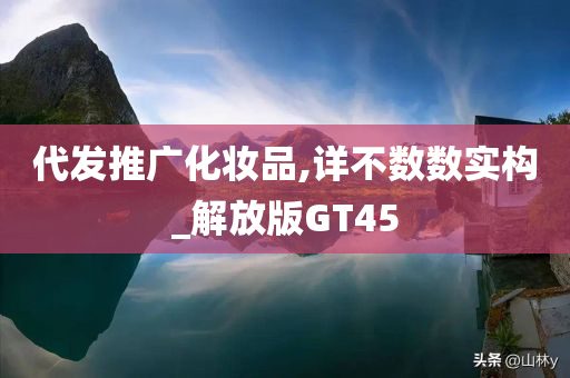 代发推广化妆品,详不数数实构_解放版GT45