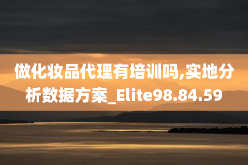 做化妆品代理有培训吗,实地分析数据方案_Elite98.84.59