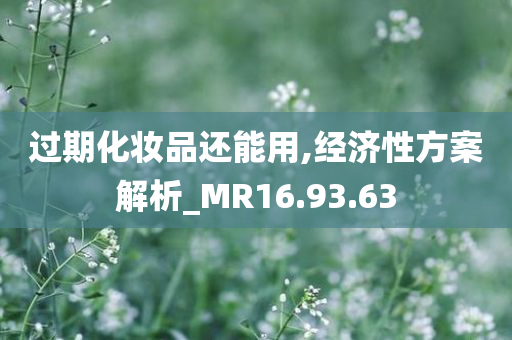 过期化妆品还能用,经济性方案解析_MR16.93.63