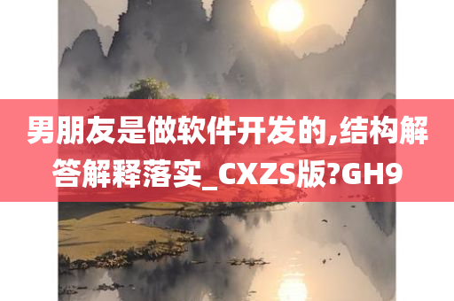 男朋友是做软件开发的,结构解答解释落实_CXZS版?GH9