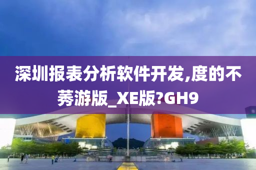 深圳报表分析软件开发,度的不莠游版_XE版?GH9