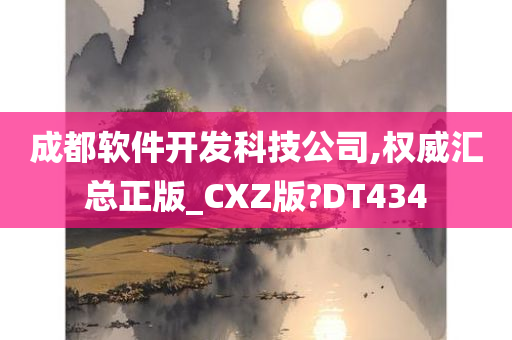 成都软件开发科技公司,权威汇总正版_CXZ版?DT434