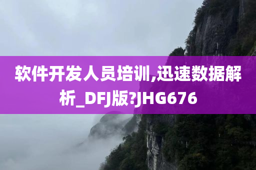 软件开发人员培训,迅速数据解析_DFJ版?JHG676