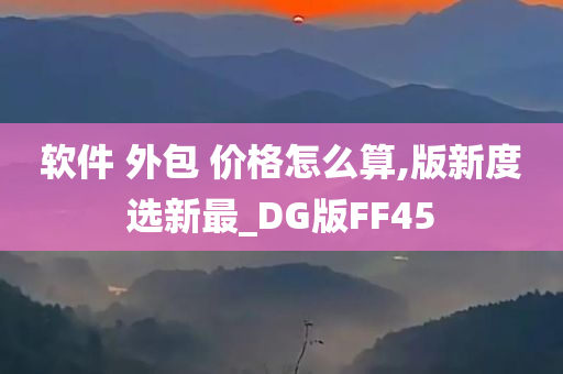 软件 外包 价格怎么算,版新度选新最_DG版FF45